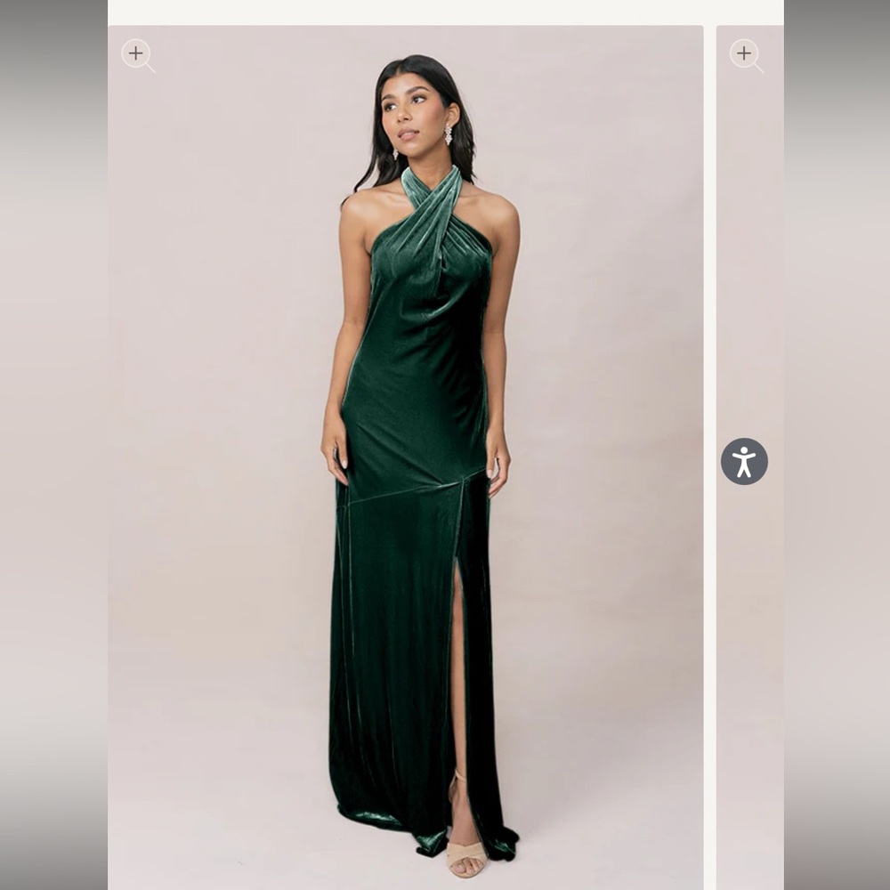 Emerald Velvet Bridesmaid Dress